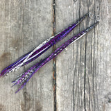 "HoopWest" Purple, Black & White Earrings